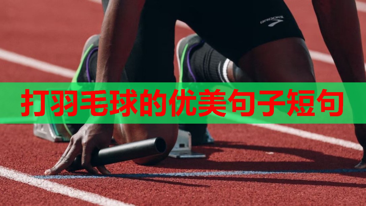 打羽毛球的优美句子短句